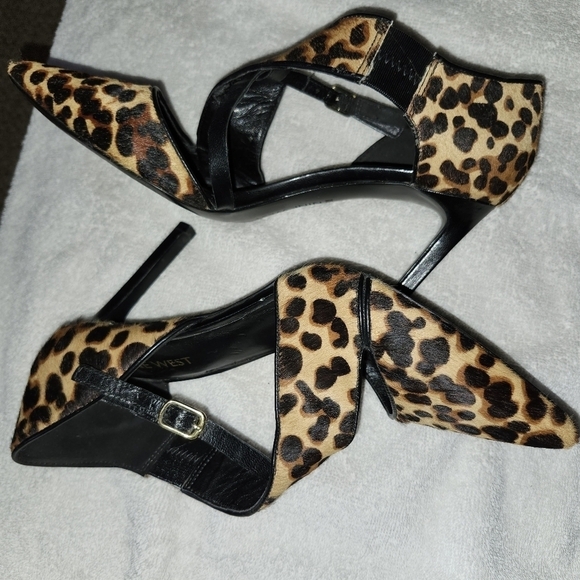 Nine West Leopard Print Women's Shoes with 4" heels - Picture 1 of 4